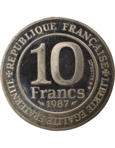 Capétien 10 Francs Argent 1987 Pessac