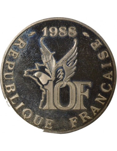 Roland Garros 10 Francs Argent 1988 Pessac