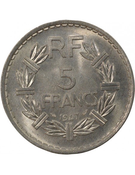 Lavrillier 5 francs Aluminium 1947 A Paris