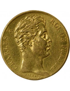 Charles X 5 Feuilles 20 Francs Or 1828 T Nantes 2