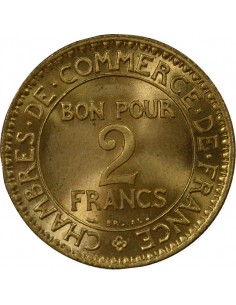 Chambres de Commerce 2 francs Cuivre-Aluminium 1923 A Paris 2