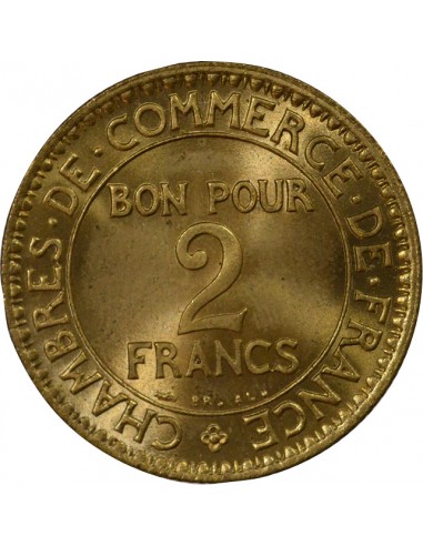 Chambres de Commerce 2 francs Cuivre-Aluminium 1923 A Paris