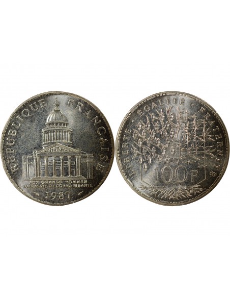 Panthéon 100 Francs Argent 1987 Pessac