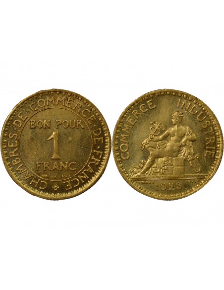 Chambres de Commerce 1 franc Cuivre-Aluminium 1923 A Paris