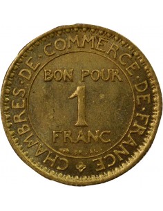 Chambres de Commerce 1 franc Cuivre-Aluminium 1923 A Paris 2