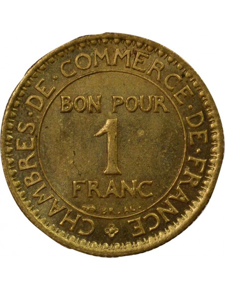 Chambres de Commerce 1 franc Cuivre-Aluminium 1923 A Paris