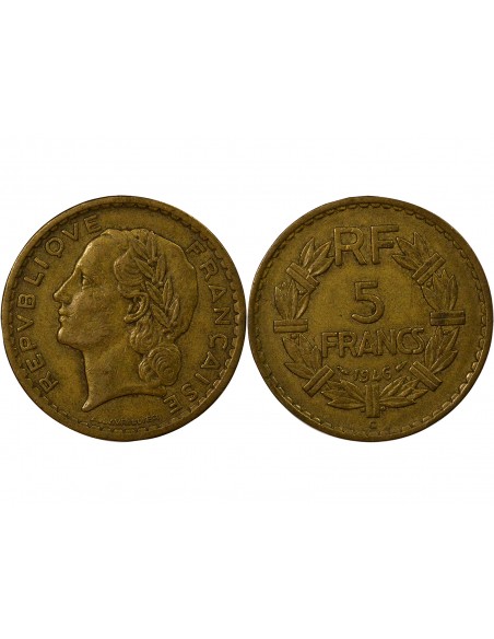 Lavrillier 5 francs Bronze-Alu 1946 C Castelsarrasin