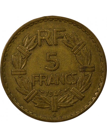 Lavrillier 5 francs Bronze-Alu 1946 C Castelsarrasin