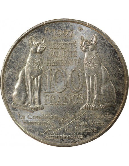 André Malraux Malraux 100 Francs Argent 1997 Pessac