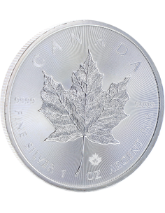 Canada MAPLE LEAF - 1 Once Argent 2015 - 5 Dollars