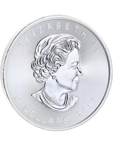 Canada MAPLE LEAF - 1 Once Argent 2015 - 5 Dollars