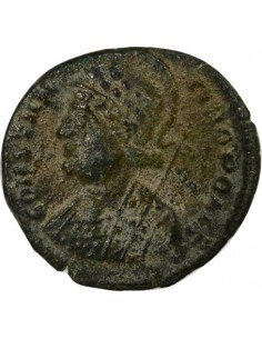 Rome Empire Constantinople Nummus Cuivre 332-333 Trèves 2