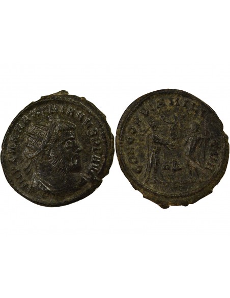 Rome Empire Maximien Hercule Concordia AE3 Cuivre 295-296 Héraclée