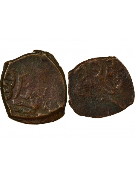 Egypte Barquq 1er Règne 1 fals Cuivre 1382-1389 Alexandrie