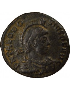 Rome Empire Théodose Ier Empereur Navigant Maiorina Cuivre 383-388 Cyzique 2