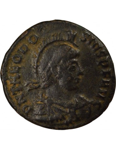 Rome Empire Théodose Ier Empereur Navigant Maiorina Cuivre 383-388 Cyzique