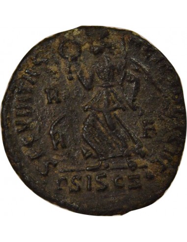 Rome Empire Valentinien Ier A la Victoire Nummus Cuivre 367-375 Siscia