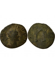 Gaule Claude II le Gothique A l'Autel 1 minimi Cuivre Fin IIIe Siècle