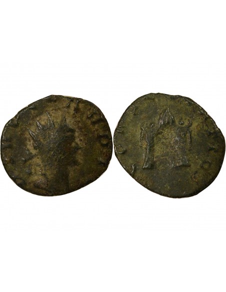 Gaule Claude II le Gothique A l'Autel 1 minimi Cuivre Fin IIIe Siècle