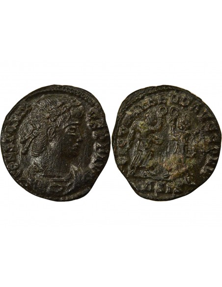 Rome Empire Constance II Aux Victoires Nummus Cuivre 341-347 Siscia