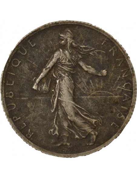 Semeuse 2 francs Argent 1914 C Castelsarrasin