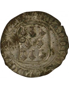 Duché de Bretagne François II de Bretagne A la Targe Blanc à la Targe Billon 1458-1488 9 Rennes 2