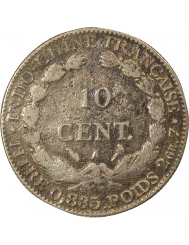 Indo-Chine Fr. 10 Centièmes Argent 1903 A - Paris