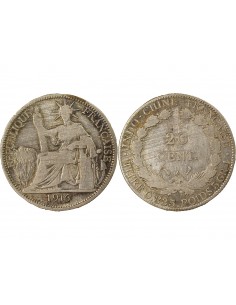 Indo-Chine Fr. 50 Centièmes Argent 1894 A - Paris