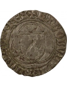 Charles VIII 1 blanc à la couronne Billon 1488-1498 F Angers 2