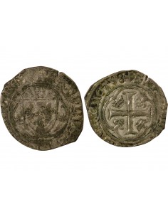 Charles VIII 1 blanc à la couronne Billon 1488-1498 A Paris