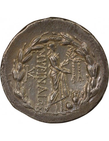 Grèce (Eolide) Stéphanophore Tetradrachme Argent 150-140 AV JC Myrina