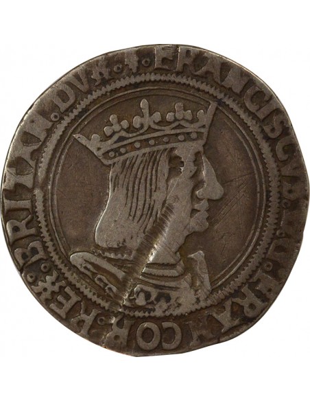 François Ier 3e Type 1 teston Argent 1515-1547 T Nantes