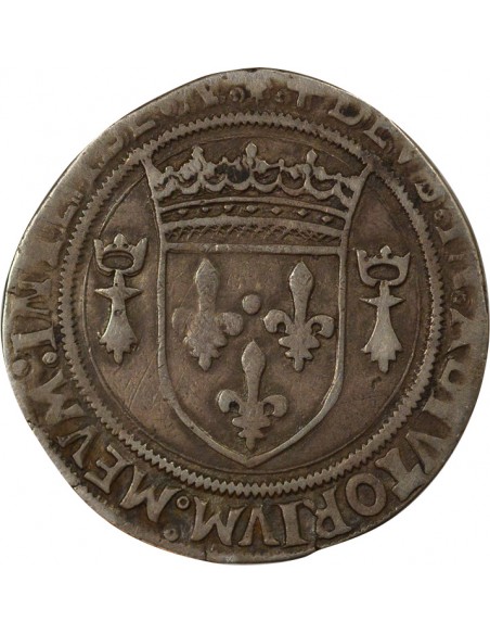François Ier 3e Type 1 teston Argent 1515-1547 T Nantes