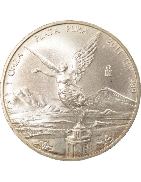 Mexique Libertad 1 once Argent 2011 Mo Mexico City