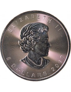 Canada Maple Leaf 5 dollars Argent 2017 Winnipeg 2