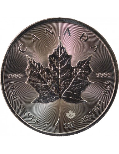 Canada Maple Leaf 5 dollars Argent 2017 Winnipeg