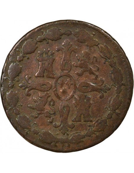 Espagne Charles IV 8 maravedis Cuivre 1795 Aqu Ségovia (Aqueduc)