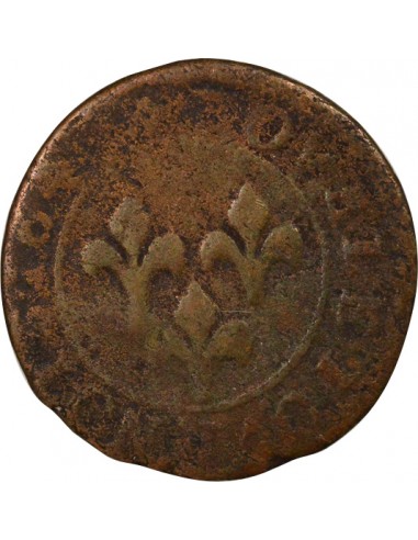 Frédéric-Henri d'Orange-Nassau Type 3 Double Tournois Cuivre 1640 Orange