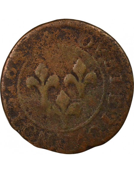 Frédéric-Henri d'Orange-Nassau Type 3 Double Tournois Cuivre 1640 Orange