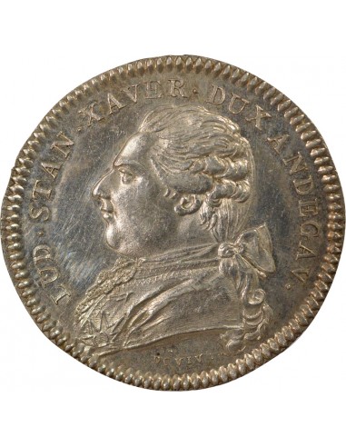 Louis XVIII Maire d'Angers Jeton Argent 1771-1789