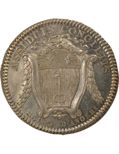 Louis XVIII Maire d'Angers Jeton Argent 1771-1789