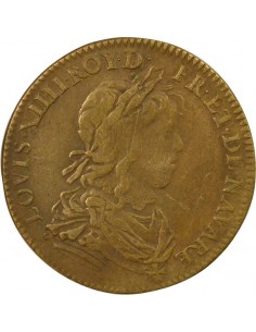 Louis XIV Coeurs Fidèles Jeton Laiton 2