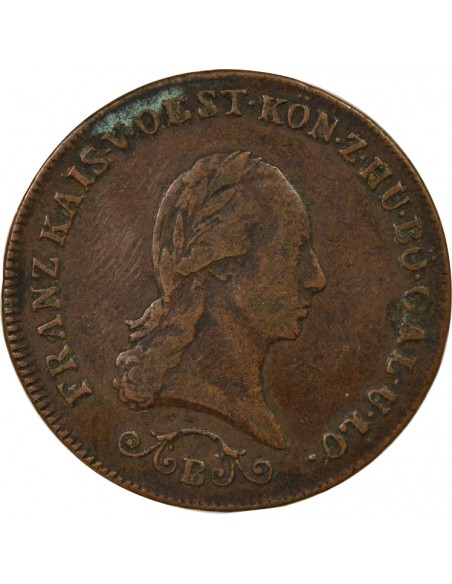 Autriche François I d'Autriche 3 kreuzer Cuivre 1812 KB Kremnitz
