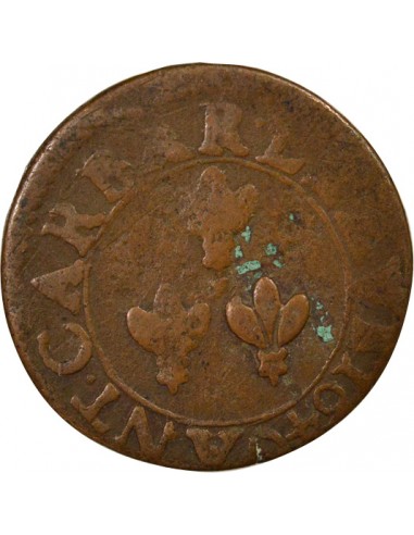 Comtat Venaissin Urbain VIII Double Tournois Cuivre 1640 Avignon