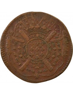 Louis François de Boufflers 20 sols Cuivre 1708 W Lille 2