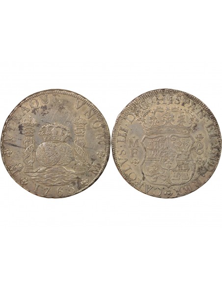 Mexique Charles IV d'Espagne 8 reales Argent 1889 Guadalajara