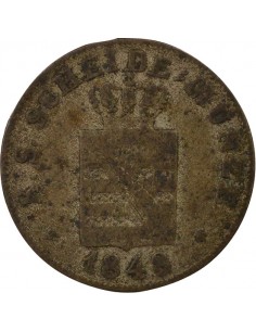 Etats Allemands (Saxe) Frédéric-Auguste II 2 groschen Billon 1848 C Dresden (Saxonie) 2