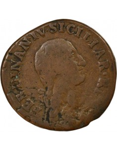 Naples Ferdinand I des Deux-Siciles 10 tornesi Cuivre 1798 2