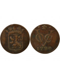 Indes Néerlandaises VOC 1 duit Cuivre 1790