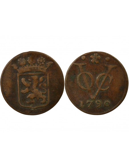 Indes Néerlandaises VOC 1 duit Cuivre 1790